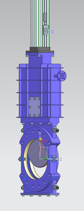 صمامات بوابة سكين خاصة أسفل الصومعة مع فتحة تهوية ومكشطة ومخروطية
