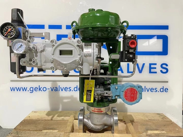 صمام التحكم أحادي المقعد منخفض الضوضاء ذو ​​الغشاء الهوائي مع توازن الضغط الذكي والتبريد