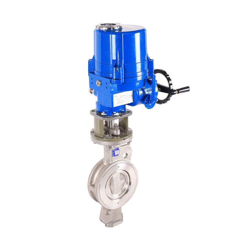 Automated electrical double eccentric butterfly valve
