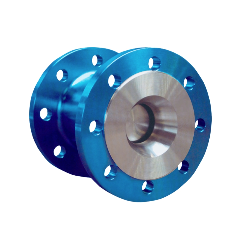 GEKO Axial Non-Return Valve in LNG and cryogenic systems, axial spring-loaded disc, metal or PTFE seat, low temperature operation