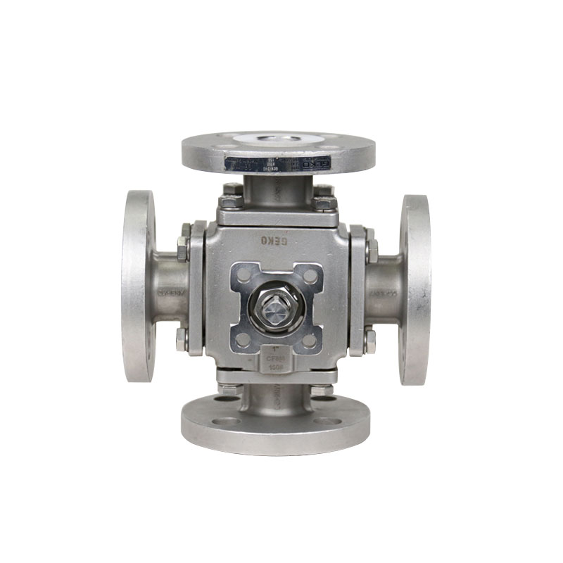 4 way SS ball valve