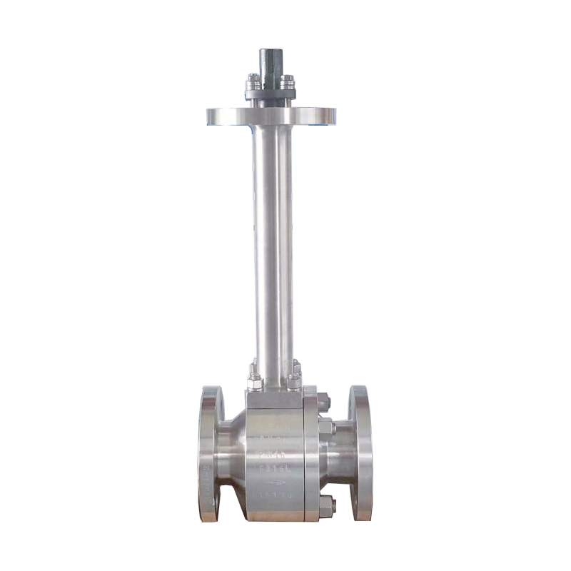 Side-mounted cryogenic ball valve for compact pipeline installation, easy maintenance, and efficient operation in low-temperature systems